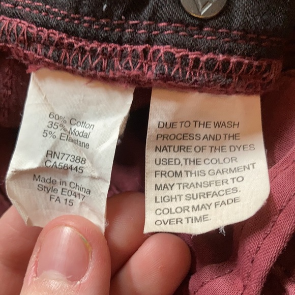 Like new Madewell maroon skinny skinny jeans - Picture 10 of 15